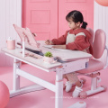 Moderna Rosa e Blue Desk com prateleira de livro